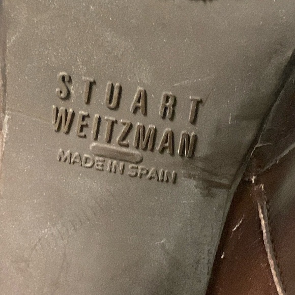 Stuart Weiztman Brown “Gran” Leather Ankle Booties - Picture 15 of 16